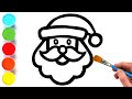 Santa Claus Christmas Compilation 2 Drawing Painting And Coloring For Kids Toddlers Kids Songs