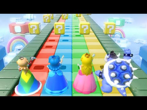 Super Mario Party Strike It Rich Minigames - Rosalina vs Daisy vs Peach vs Dark Bowser (Master Cpu)