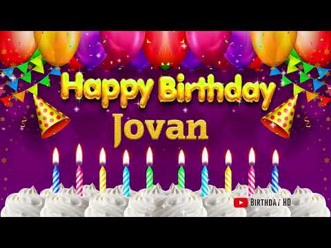 Jovan Happy birthday To You - Happy Birthday song name Jovan 🎁