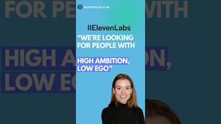 We’re Looking For People With High Ambition, Low Ego! | ElevenLabs Head of Operations #ai #voice