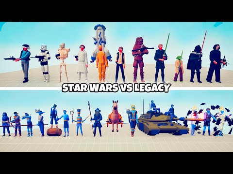 TEAM STAR WARS vs TEAM LEGACY | TABS Totally Accurate Battle Simulator