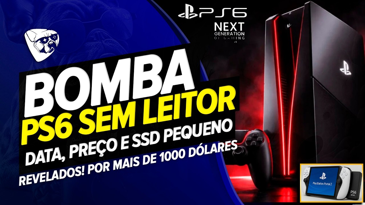 A SONY FICOU LOUCA! PS6 SEM LEITOR De DISCO, DATA, PREÇO e SSD PEQUENO REVELADOS! + De 1000 DÓLARES