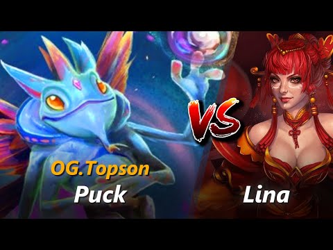 Topson mid Puck vs Lina/Mars | First 10 minutes