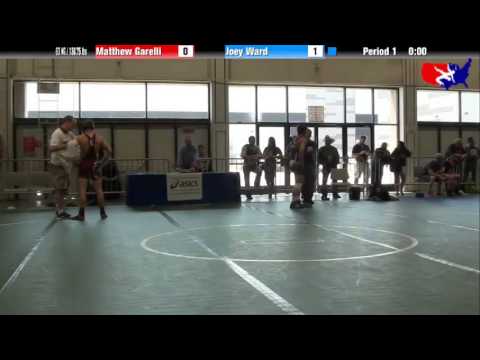 Matthew Garelli vs. Joey Ward at 2013 Junior Nationals - FILA - FS
