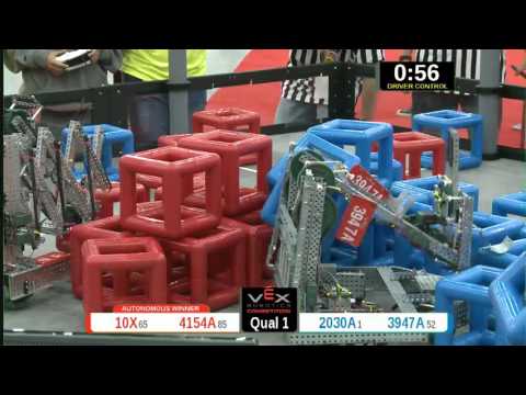 2015 VRC Math Q1 - 10X 4154A vs 2030A 3947A - 40 to 26 - VEX Worlds 2015 - Math Division