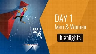 IFSC Climbing and Paraclimbing World Championships 2016 Paris - Day One Highlights by International Federation of Sport Climbing