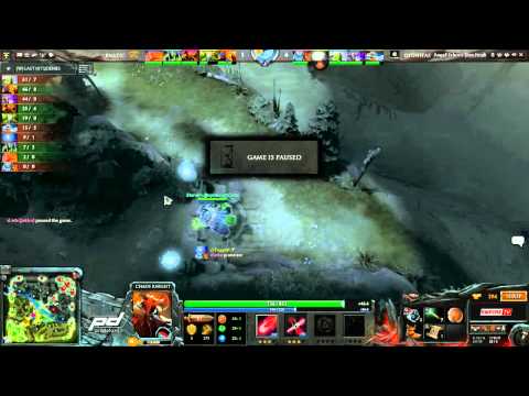 Dreamhack Dota2 Invitational - Fnatic vs Dignitas game 1 (and only)