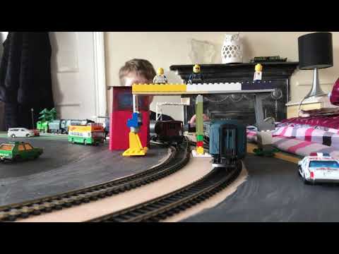 Our model trains. Sunday running trains in Rhyl.