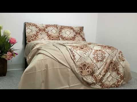 Огляд на "Комплект постільної білизни єгипетська бавовна+ шовк фірми VERSACE"