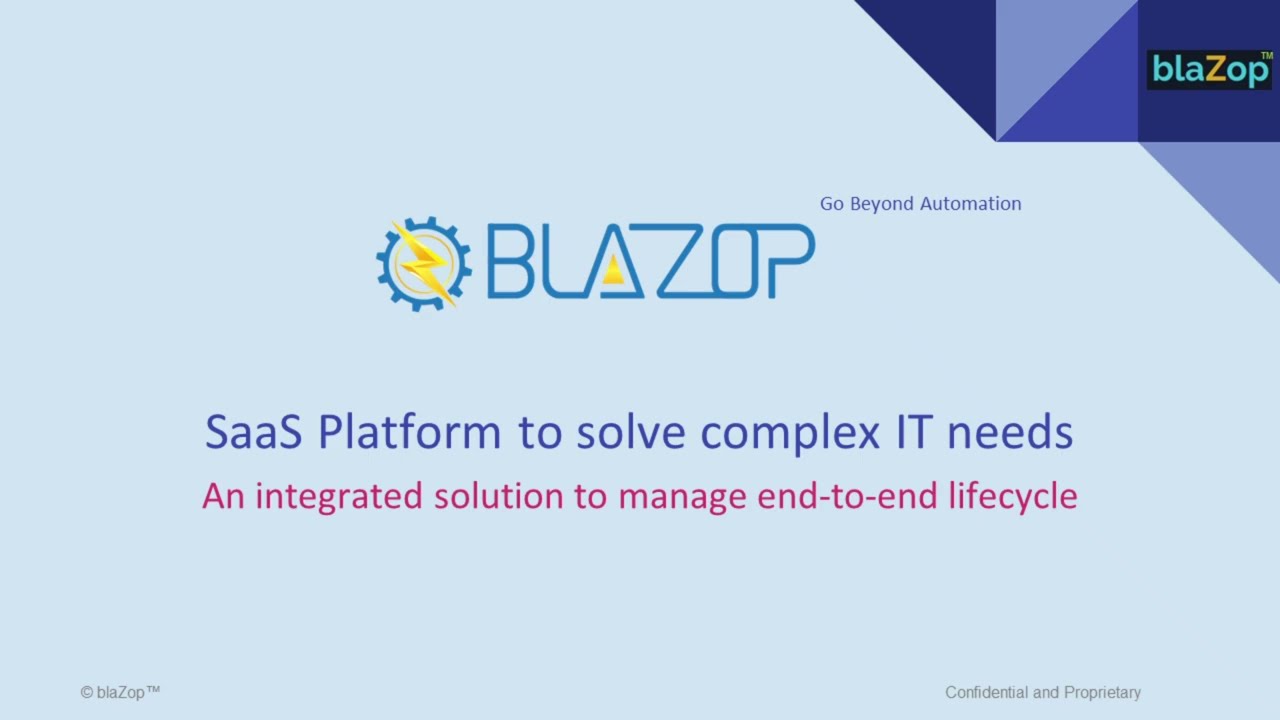 blaZop - Digital Platform Preview