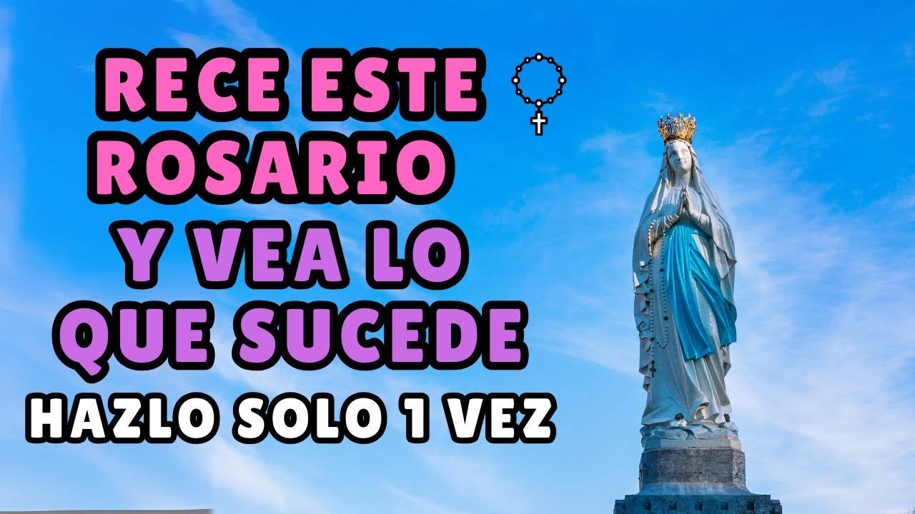 ¡MILAGRO EN VIVO! RECE ESTE ROSARIO AHORA Y VEA LO QUE SUCEDE.