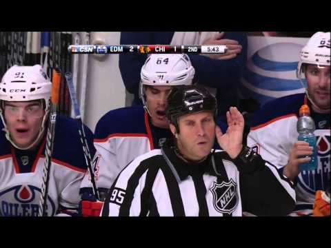 Nail Yakupov PPG 2-1 Feb 25 2013 Edmonton Oilers vs Chicago Blackhawks NHL Hockey goal