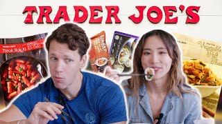 Asian Food at Trader Joe's! | YB vs. FOOD