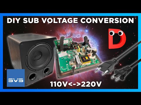 110V to 220V/230V  🔌  How I converted my SVS SUBs voltage DIY style I Moving with your electronics