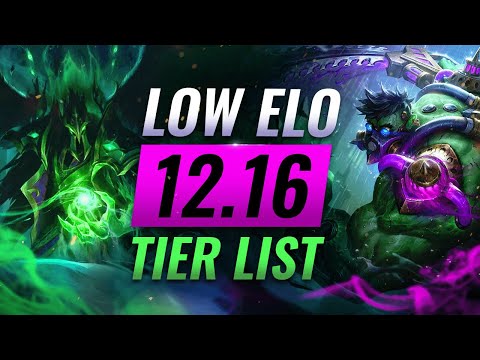 LOW ELO Tier List: Best Champs for Patch 12.16 Solo Queue - League of Legends