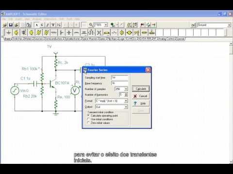 Análise de Fourier (distorção e espectro discretos)