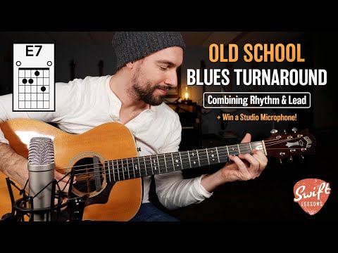 Old School Acoustic Blues Turnaround - Combining Lead & Rhythm!