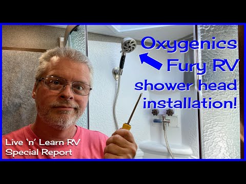 RV UPGRADES! Oxygenics Fury RV shower head installation! - (Special Report)
