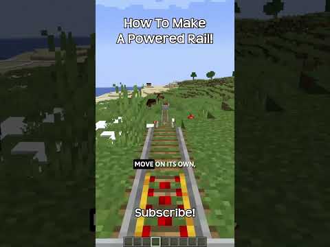 How To Make A Powered Rail In Minecraft!