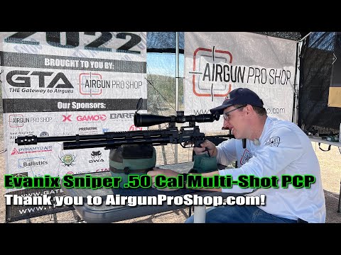 AE22 - Check out the Evanix Sniper .50 cal multi-shot big bore PCP provided by Airgun Pro Shop.