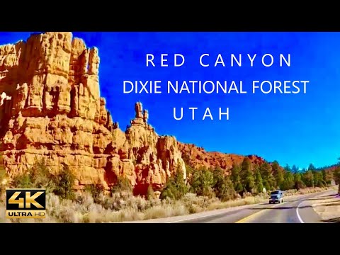 RED CANYON 4K - DIXIE NATIONAL FOREST UTAH - SCENIC DRIVE