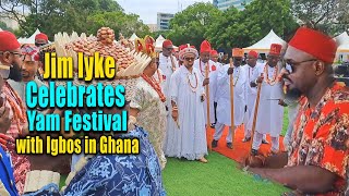 Jim Iyke Celebrates Yam Festival with Igbos in Ghana