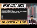 D Is A 3 Digit Number Such That The Ratio Of The Number To Sum UPSC CSAT 2023 Avishek Sinha