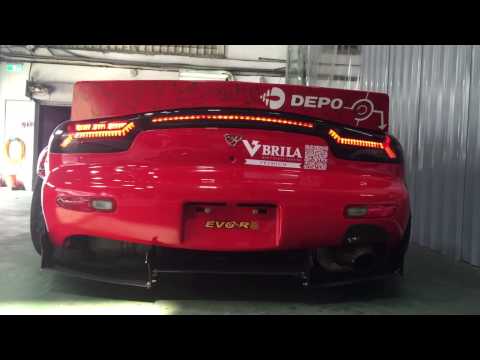 Mazda RX-7 FD3S DEPO EVO-R Motorsports LED Tail Lights Sequential signals
