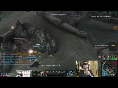 Bjergsen gets WET after being camped all game