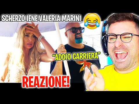 REAZIONE ALLO SCHERZO DELLE IENE A VALERIA MARINI 🤣