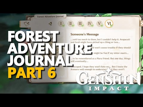 Forest Adventure Journal 6 Genshin Impact