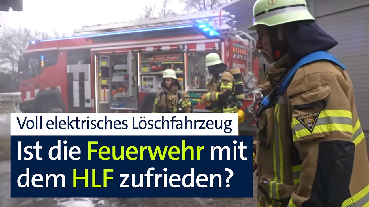 Elektrisches Löschfahrzeug: Werksfeuerwehr der TU München hat ein Jahr Erfahrung | Abendschau | BR24