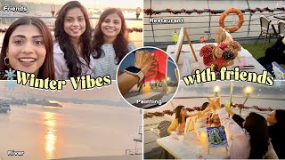 Winter Vibes: Sip, Paint, and Chilling on the River with Friends | Vlog | Sush Dazzles