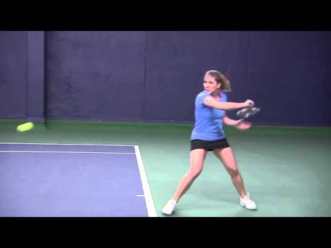 Blair Henley Offensive slice backhand Slow motion