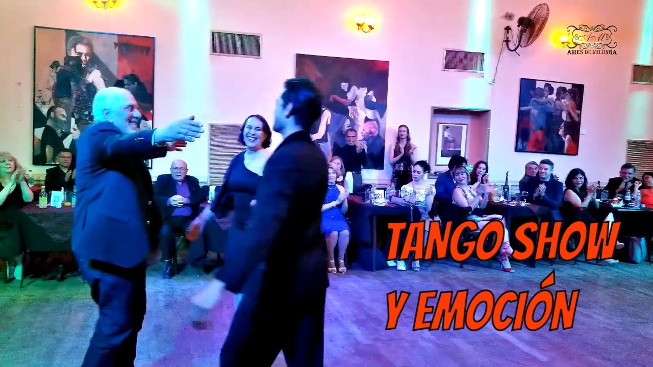 Corina de la Rosa baila para los 80 de su papá a ritmo de tango milonga, con Alejandro Andrian