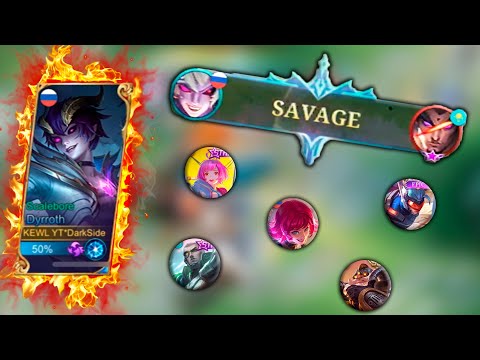 DYRROTH SUPER DAMAGE BYUILD I DYRROTH BEST BUILD AND EMBLEM I DYRROTH JUNGLE GAMEPLAY