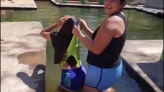 Pool wedgie #wedgie