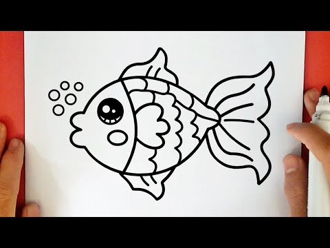COMMENT DESSINER UN POISSON KAWAII