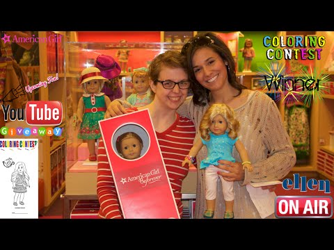American Girl Spirit | Giveaway Winner, Hairstyle Tutorial, Ear Piercing, Flower Craft  & Giveaway!