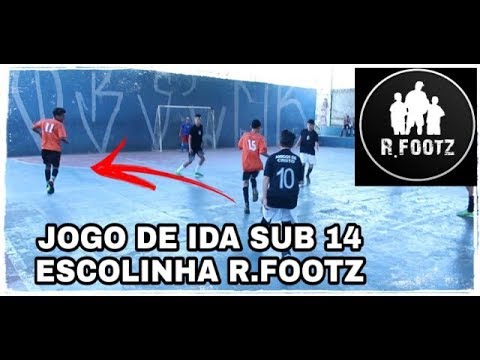 JOGO DE IDA SUB 14 ESCOLINHA R.FOOTZ - ALVIN SÓ DA PASSE DE QUALIDADE