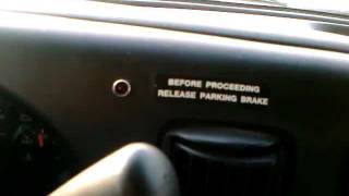UHaul Parking Brake Warning