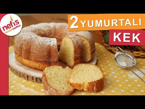 SADECE 2 YUMURTA ile Çok Kabaran Kek Tarifi