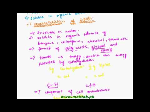 FSC Biology Book1, CH 2, LEC 5: Lipids and Fatty Acids