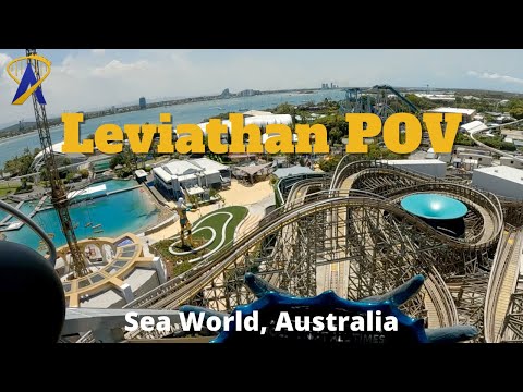 Leviathan Roller Coaster POV at Sea World Australia