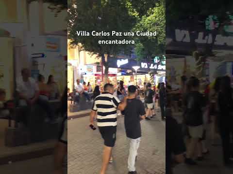 Centro de Villa Carlos Paz de noche