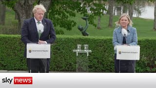 In full: Boris Johnson news conference with Swedish PM