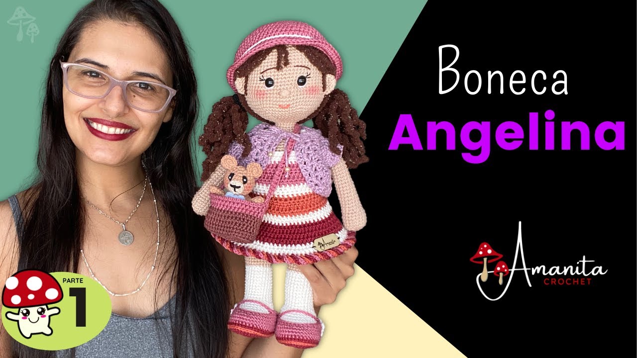 amigurumi ○∘∙ Boneca Angelina » 1/6 | corpo base sem costura