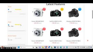 Online Camera Shopping With Datamining Algorithms