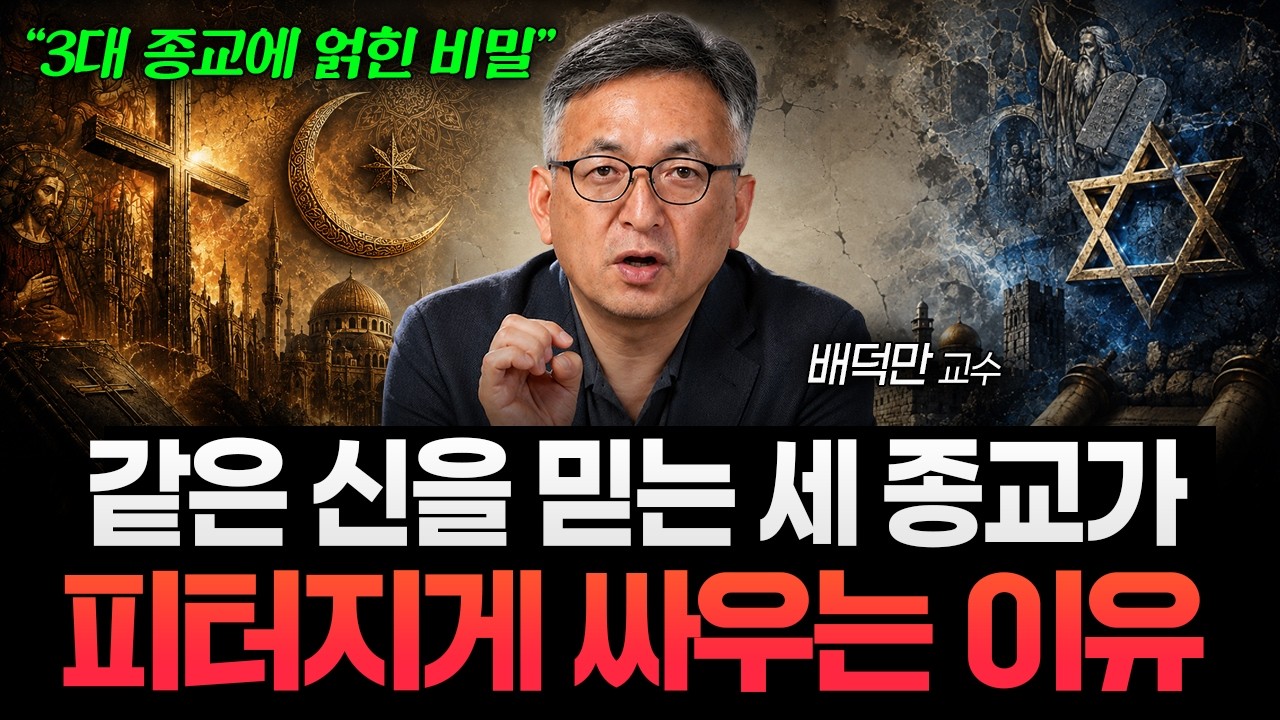 같은 신을 믿는데 왜 아직도 싸울까? 유대교·기독교·이슬람이 갈라진 진짜 이유 (배덕만 교수)