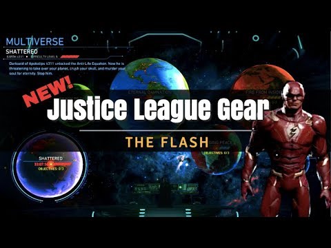 JUSTICE LEAGUE FLASH GEAR GRIND! EPIC GEAR SET! - USING THE NTH METAL SKIN!